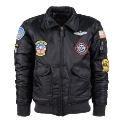 Blouson aviation CWU enfant - noir