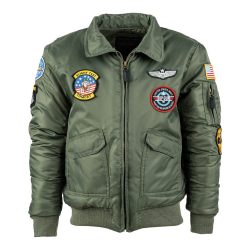 Blouson aviation CWU enfant - kaki