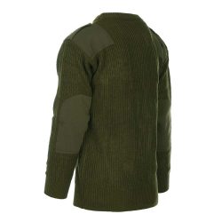 Pull OTAN acrylique & poche poitrine - kaki