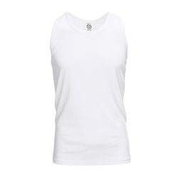 Débardeur 100% coton uni ou camouflage - blanc