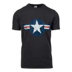 Tee shirt Allied Star USAF WWII - gris-fonce