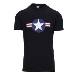 Tee shirt Allied Star USAF WWII - noir