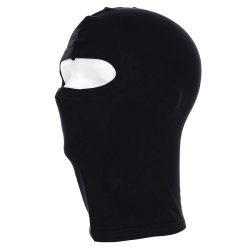 Cagoule 1 trou coton recon. - noir