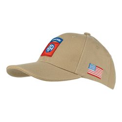 Casquette Baseball 82nd Airborne - sable