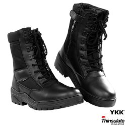 Chaussures intervention sniper zippées hautes - noir