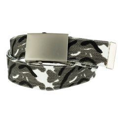 Ceinture toile 40mm avec boucle chromée - camouflage-urban