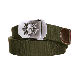 Ceinture toile 35mm Skull Star - kaki