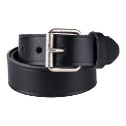 Ceinture cuir 40mm avec boucle - noir