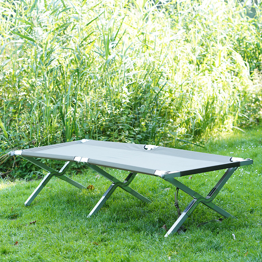 Lit de camp pliable aluminium léger & robuste – Image 4