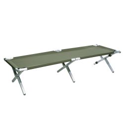 Lit de camp pliable aluminium léger & robuste