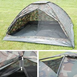 Tente 4 places monodôme camouflage Woodland