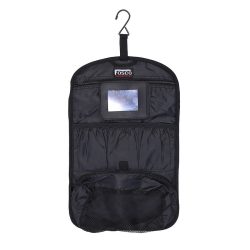 Trousse de toilette de camping pliable - noir
