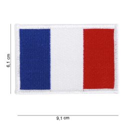 Patch tissu drapeau français