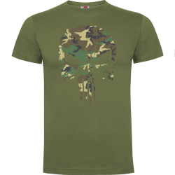 Tee shirt Punisher woodland