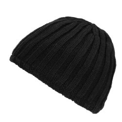 Bonnet tricot épais doublé polaire