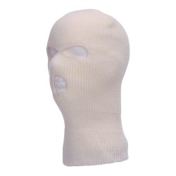 Cagoule 3 trous acrylique - blanc