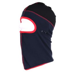 Cagoule 1 trou tissu polaire - marine