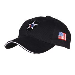 Casquette Baseball 2nd Infantery - noir