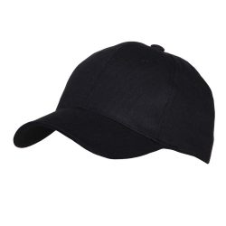 Casquette baseball uni - noir
