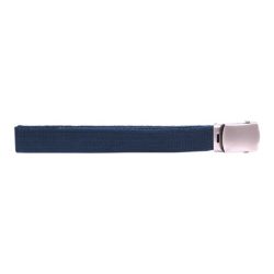 Ceinture toile 30mm avec boucle chromée - marine