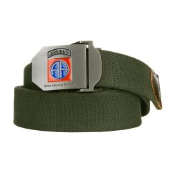Ceinture toile 35mm 82nd Airborne - kaki