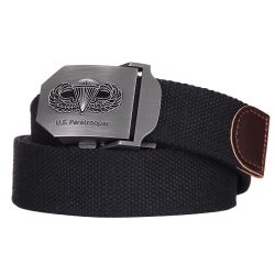 Ceinture toile 35mm US Paratrooper - noir