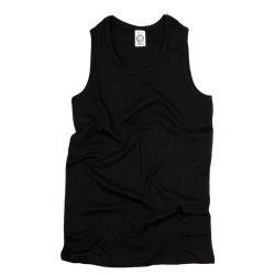 Débardeur 100% coton uni ou camouflage - noir