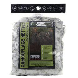 Filet feuillage camouflage avec cordage 6m x 1,8m - camouflage-snow