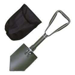 Pelle pliante 3 bouts avec pochette de rangement - kaki