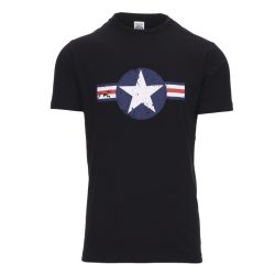 Tee shirt Allied Star USAF WWII - noir