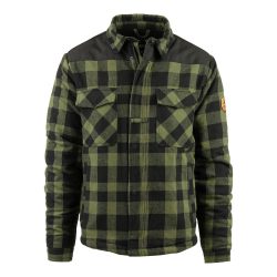 Veste bûcheron sherpa lumbershell - noir-kaki