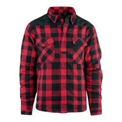Veste bûcheron sherpa lumbershell - noir-rouge