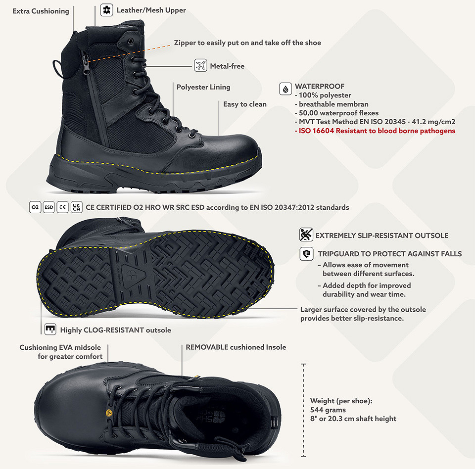 Chaussures défense tactiques hautes (O2 ESD) – Image 17