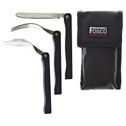 Kit de couverts pliables (3 pièces) - noir
