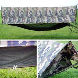 Hamac abris avec toit et moustiquaire - camouflage-francais