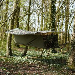 Hamac abris avec toit et moustiquaire - camouflage-woodland