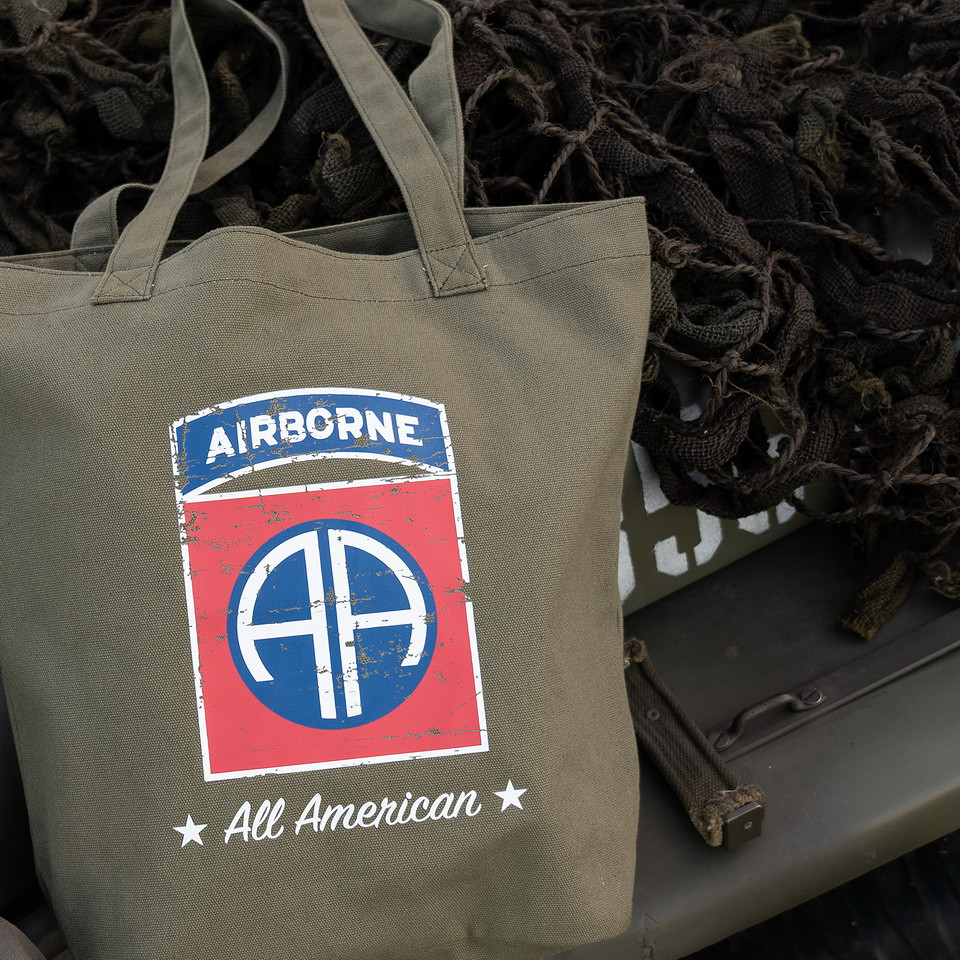 Sac fourre-tout en toile 82e Division Aéroportée – Image 5