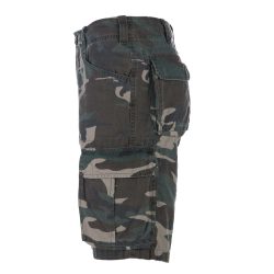 Short cargo délavé à la pierre - camouflage-woodland