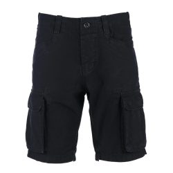 Short cargo délavé à la pierre - noir