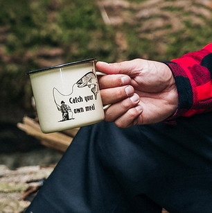Tasse émaillée Catch Your Own Meal 500 ml