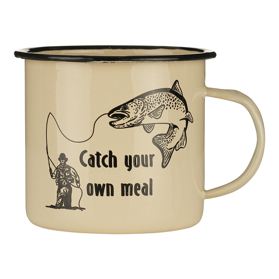 Tasse émaillée Catch Your Own Meal 500 ml – Image 2