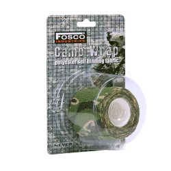 Bande extensible en rouleau 4,5 m x 5 cm - camouflage-woodland