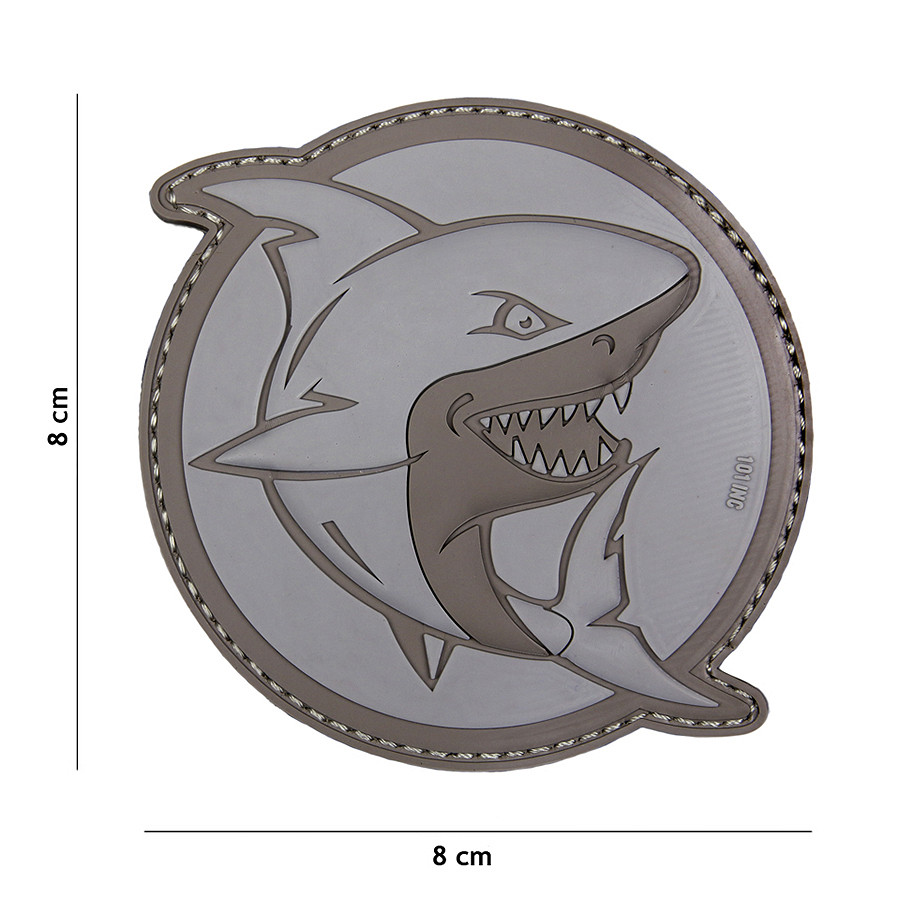 Patch 3D PVC Attacking Shark #2