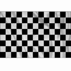 Drapeau à damier racing 1m x 1m50