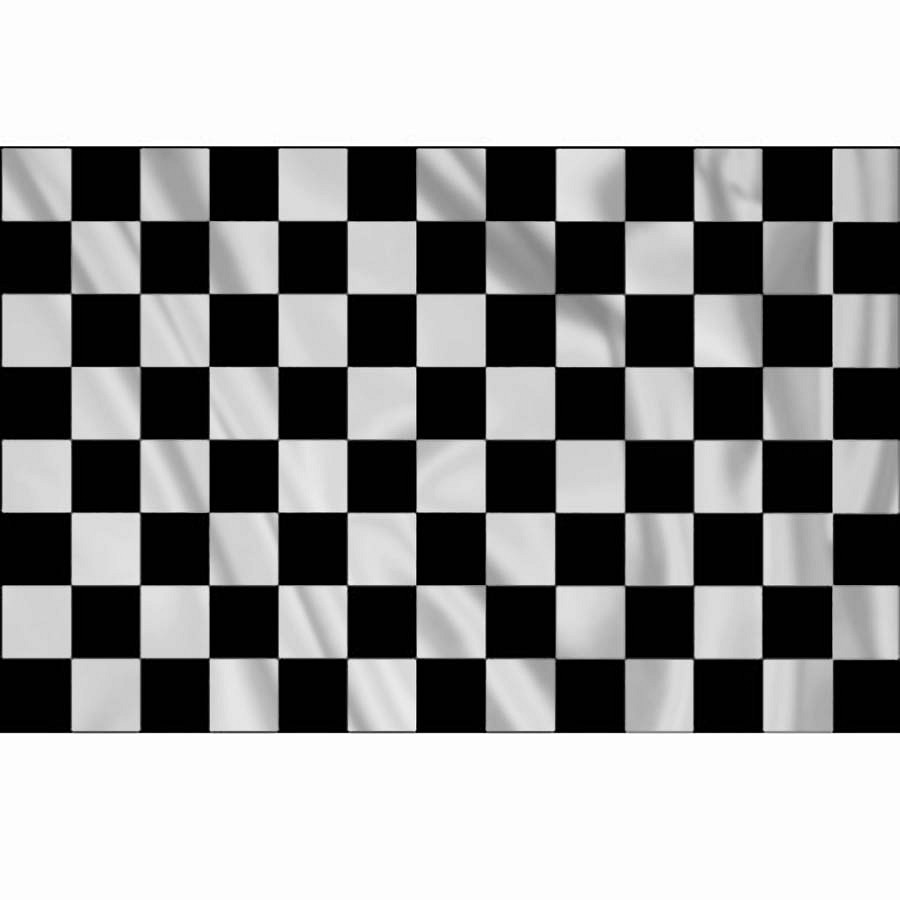 Drapeau à damier racing 1m x 1m50