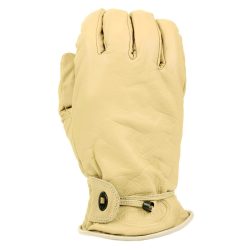 Gants de rodéo 100% cuir - jaune