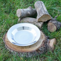 Assiette en acier inoxydable