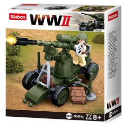 Canon anti-aérien WWII - jeu de briques