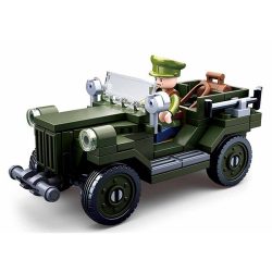 Camion léger allié WWII - jeu de briques