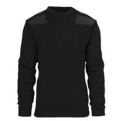 Pull OTAN en laine fine - noir